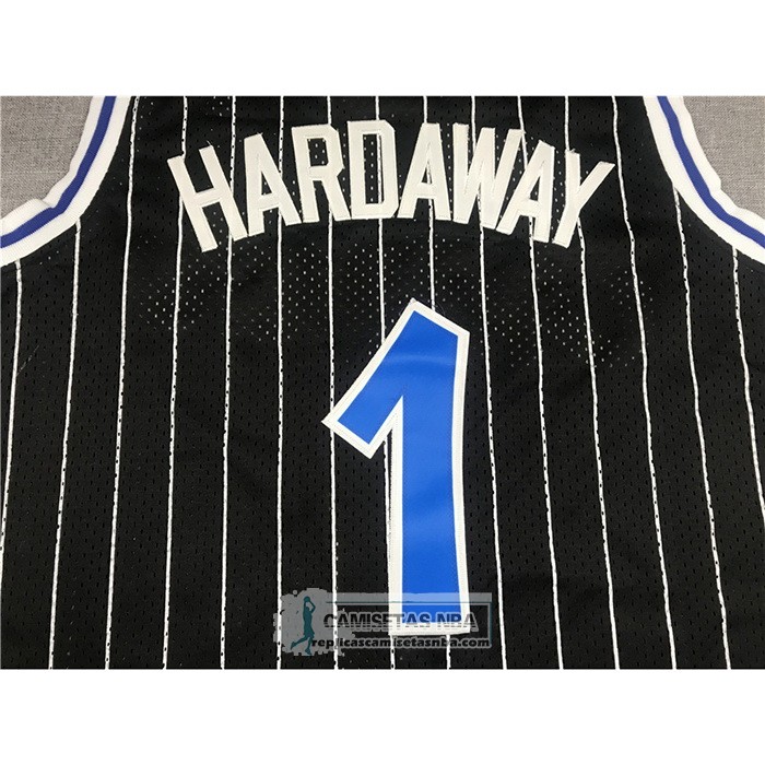 Camiseta Orlando Magic Anfernee Hardaway NO 1 Mitchell & Ness 1994-95 Negro